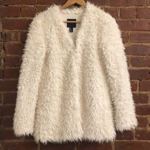 Forever 21 fuzzy, soft and cream jacket